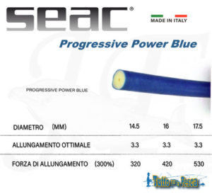 SEAC ELASTICO PROGRESSIVO POWER BLUE