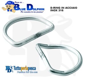 D-RING IN ACCIAIO INOX 316